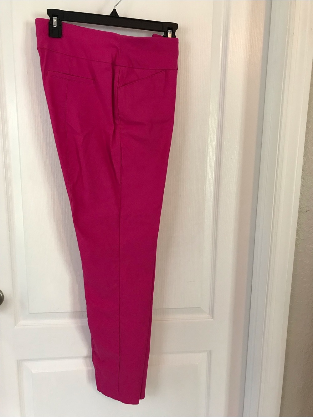 Anne Klein Fuchsia Skinny Pull-On Pants, Sz 8